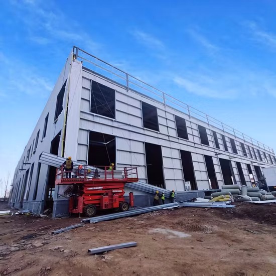 Construcción de estructuras metálicas prefabricadas para la industria, prefabricadas, pesadas y ligeras, con vigas en H, para almacenamiento, talleres, almacenes, estructuras de acero con grúa